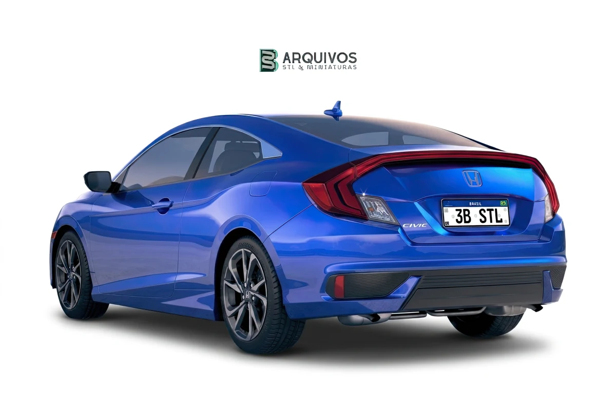 Modelo 3D STL - Honda Civic Coupe 2019 — foto 2